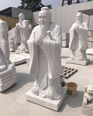 武汉孔子雕像,汉白玉孔子高度3米
